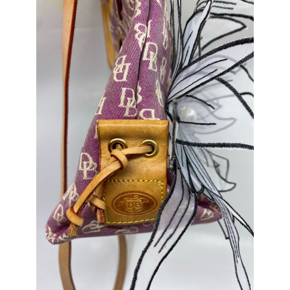 DOONEY & BOURKE Purple White Tan Tote Crossbodybag - Picture 5 of 13